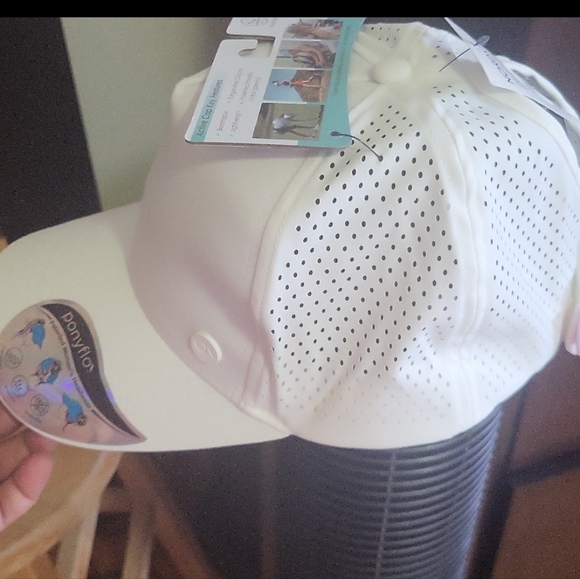 Ponyflo Accessories - Nordstrom Perforated White Cap